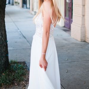 White Prom dress